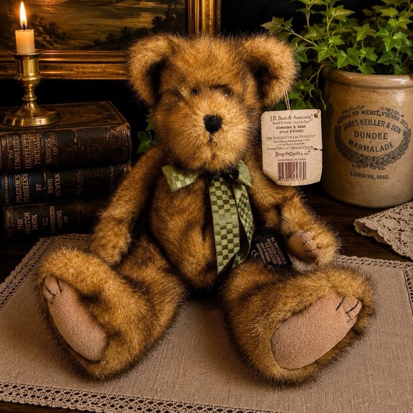 Boyds Bears Other - Vintage Retired Boyd's Bears Plush Bean Donovan B. Bear W/ Tags #510403 Jointed